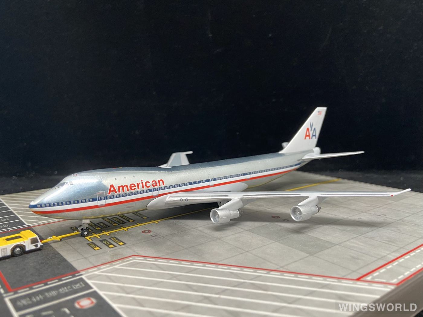 AeroClassics 1:400 FYRS74704 American Airlines 美国航空 Boeing 747-100 N9671