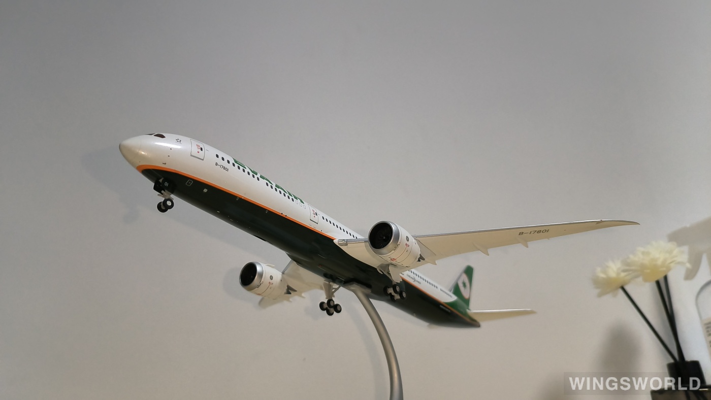 JC Wings 1:200 XX2309 EVA Air 长荣航空 Boeing 787-10 B-17801