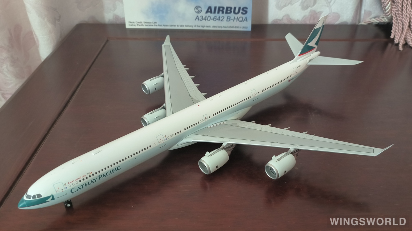 JC Wings 1:200 EW2346001 Cathay Pacific 国泰航空 Airbus A340-600 B-HQA