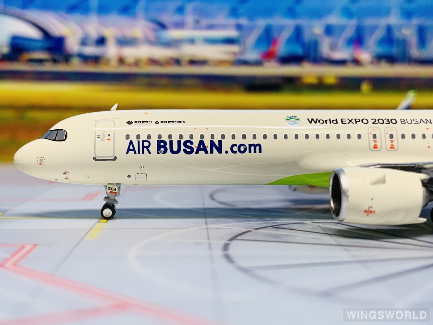 NGmodels 1:400 NG13059 Air Busan 釜山航空 Airbus A321neo HL8504
