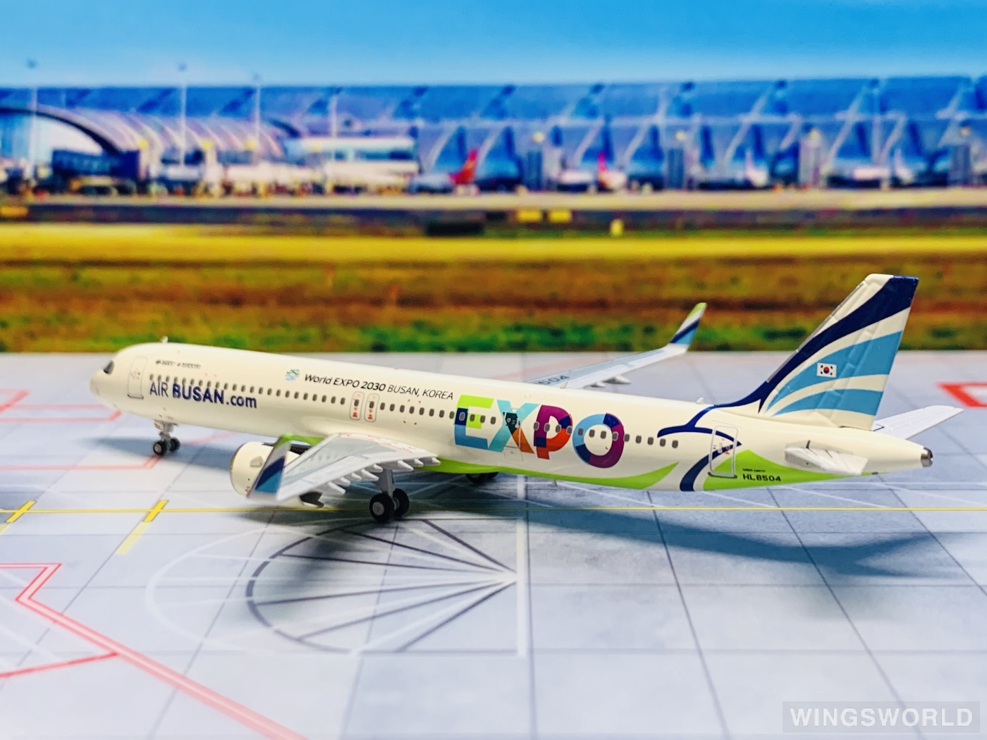 NGmodels 1:400 NG13059 Air Busan 釜山航空 Airbus A321neo HL8504