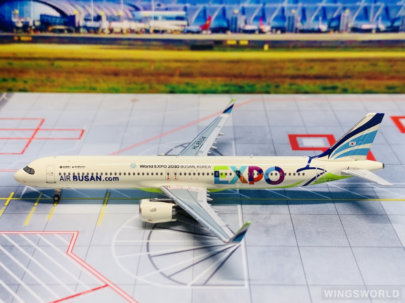 NGmodels 1:400 NG13059 Air Busan 釜山航空 Airbus A321neo HL8504