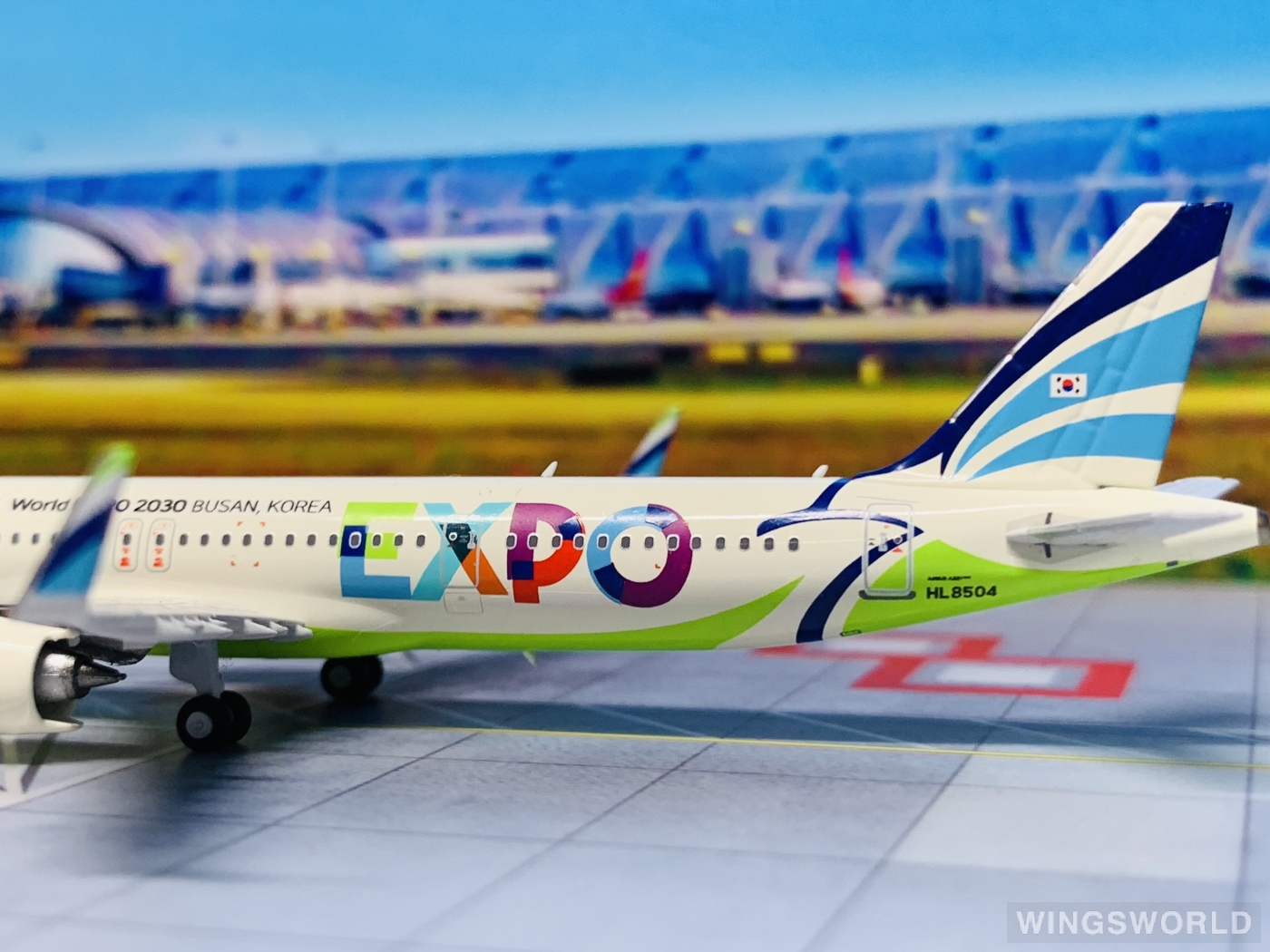 NGmodels 1:400 NG13059 Air Busan 釜山航空 Airbus A321neo HL8504