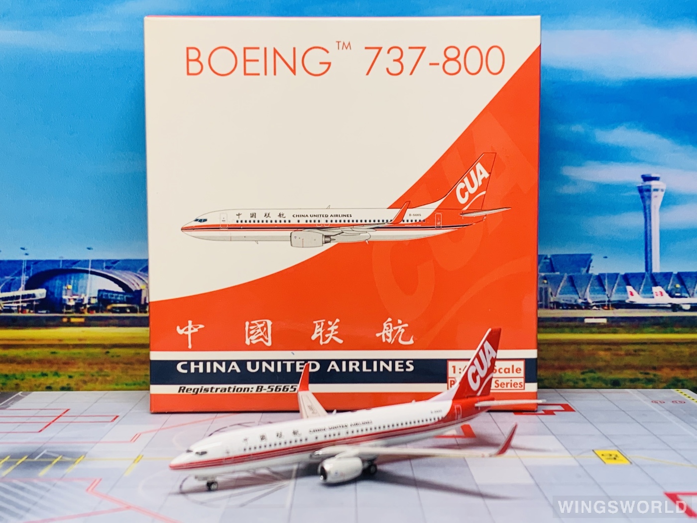 Phoenix 1:400 PH11080 China United Airlines 中国联合航空 Boeing 737-800 B-5665