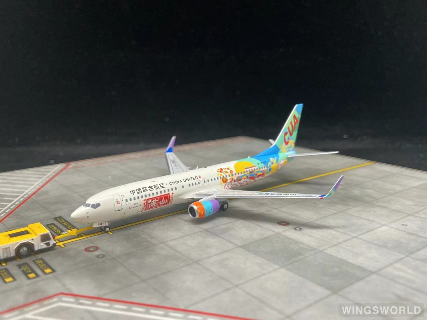 NGmodels 1:400 NG58203 China United Airlines 中国联合航空 Boeing 737-800 B-208Y