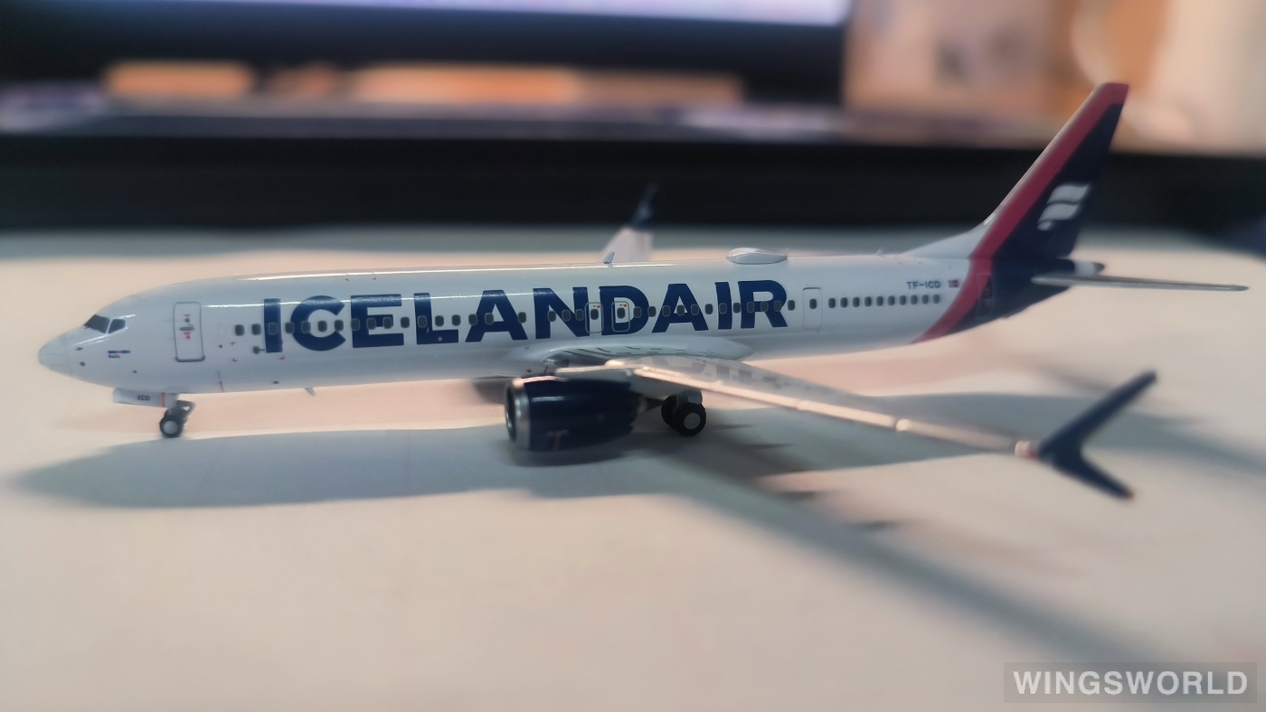 NGmodels 1:400 NG89008 Icelandair 冰岛航空 Boeing 737 MAX 9 TF-ICD