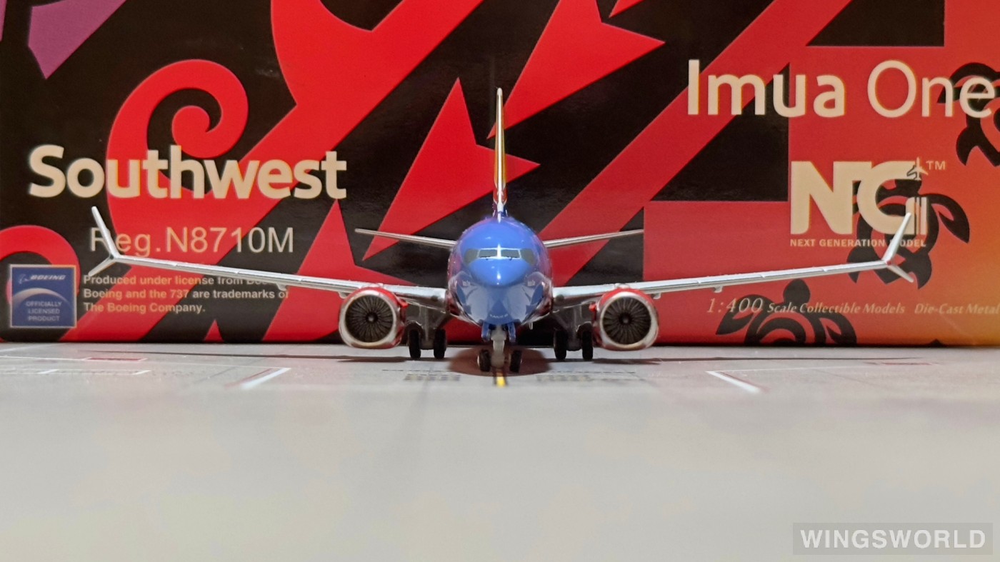 NGmodels 1:400 NG88016 Southwest Airlines 美国西南航空 Boeing 737 MAX 8 N8710M