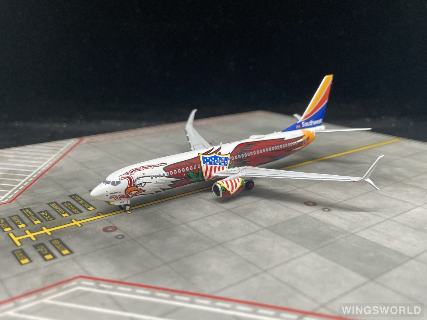 NGmodels 1:400 NG58161 Southwest Airlines 美国西南航空 Boeing 737-800 N8619F