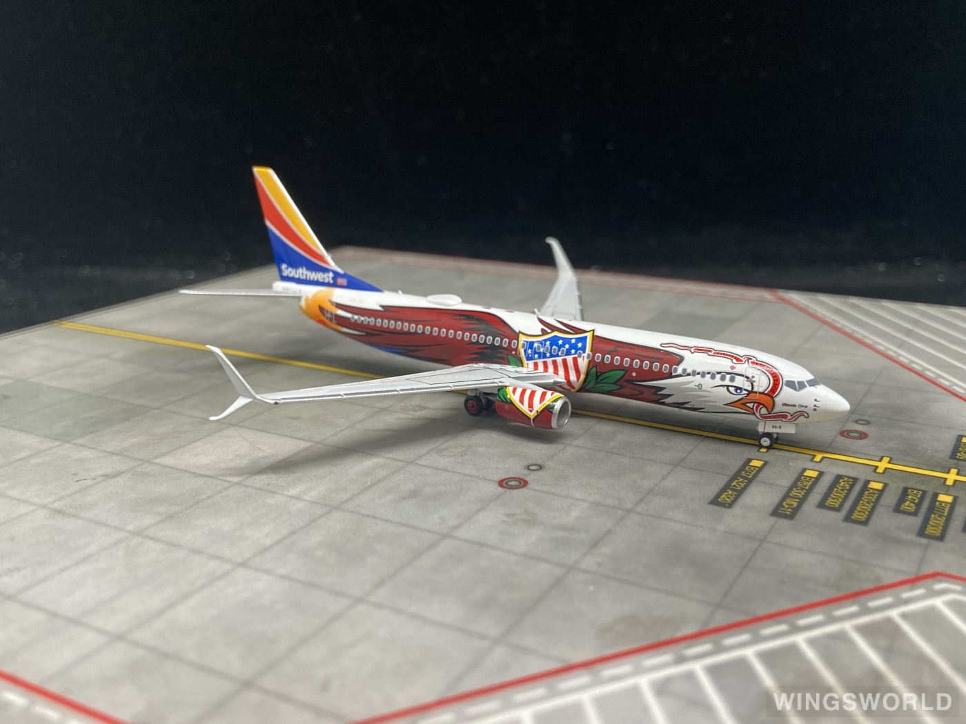 NGmodels 1:400 NG58161 Southwest Airlines 美国西南航空 Boeing 737-800 N8619F