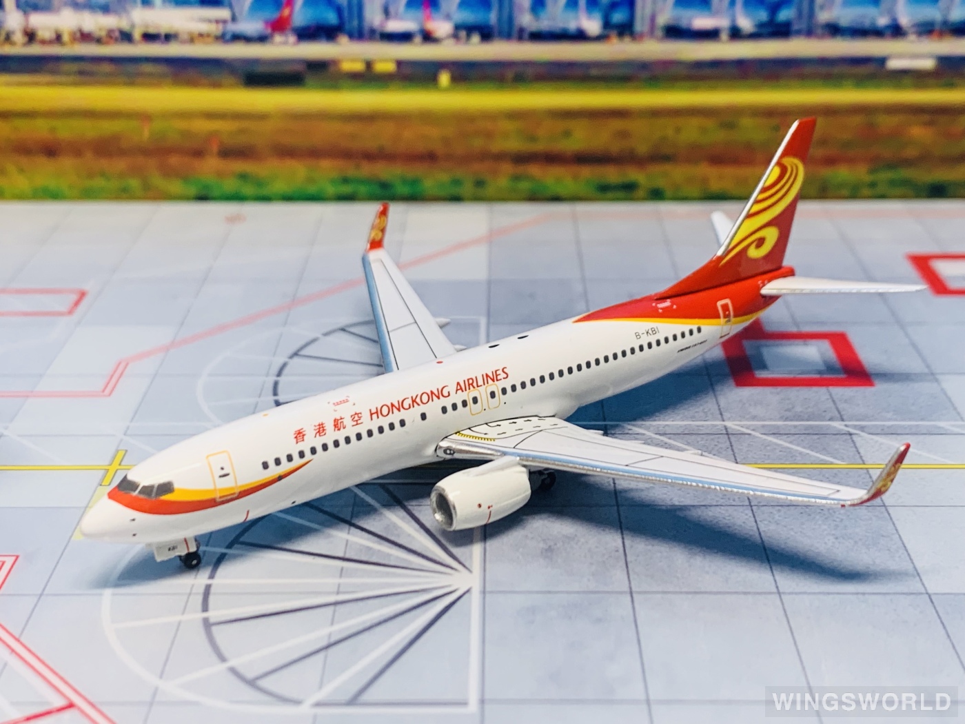 Witty 1:400 WT4738004 Hong Kong Airlines 香港航空 Boeing 737-800 B-KBI