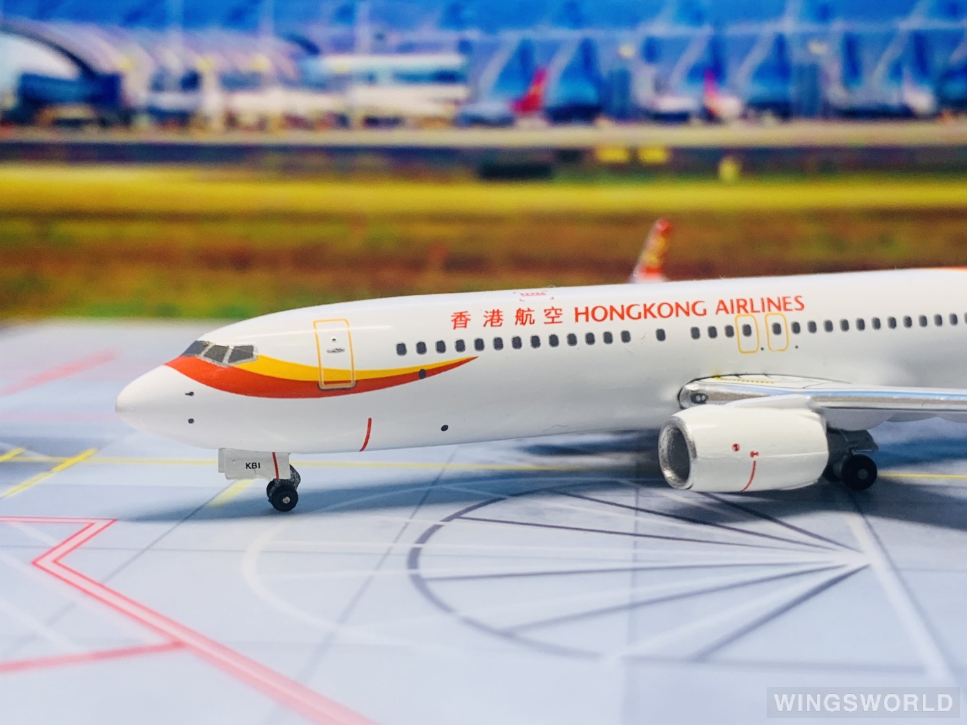 Witty 1:400 WT4738004 Hong Kong Airlines 香港航空 Boeing 737-800 B-KBI