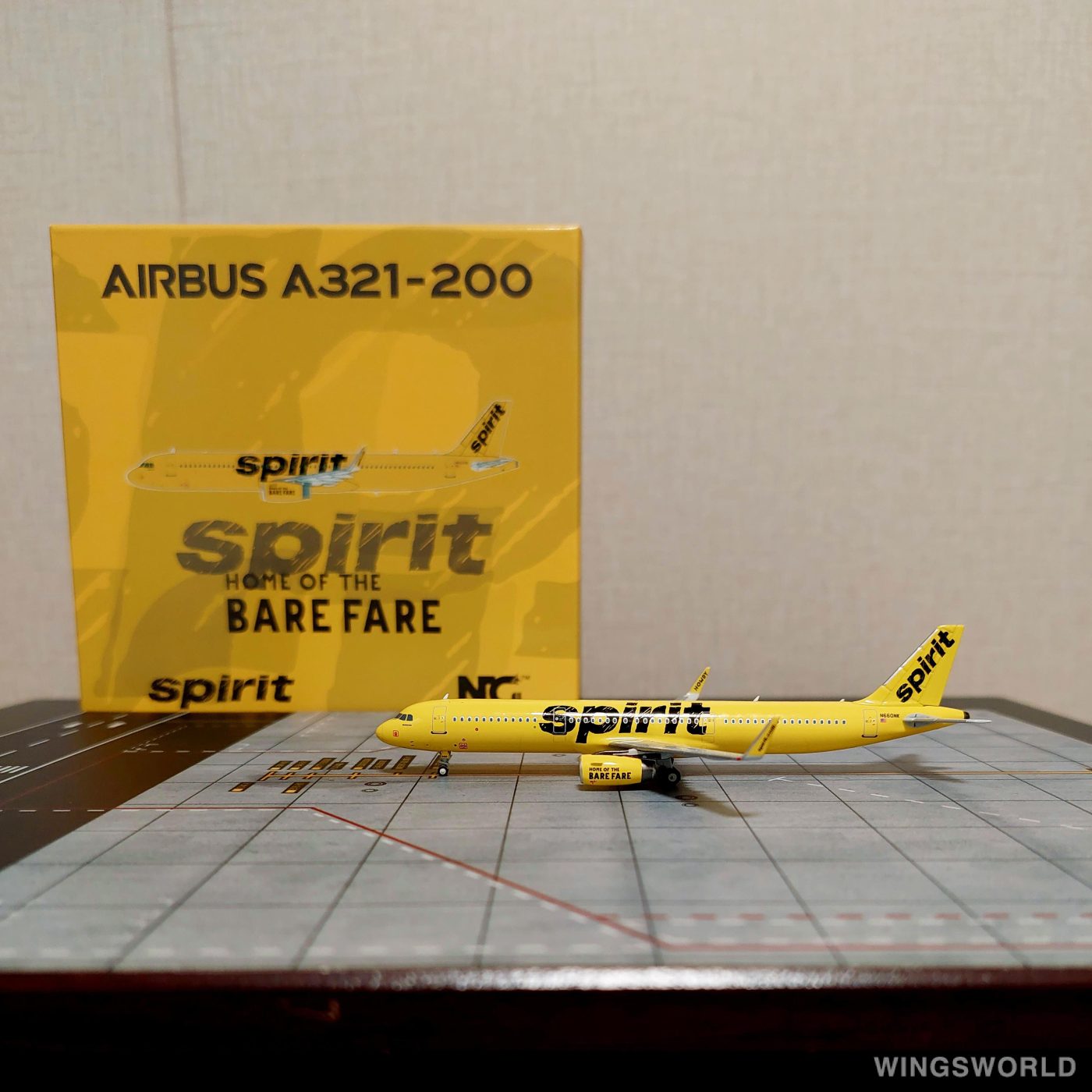 NGmodels 1:400 NG13100 Spirit Airlines 精神航空 Airbus A321 N660NK