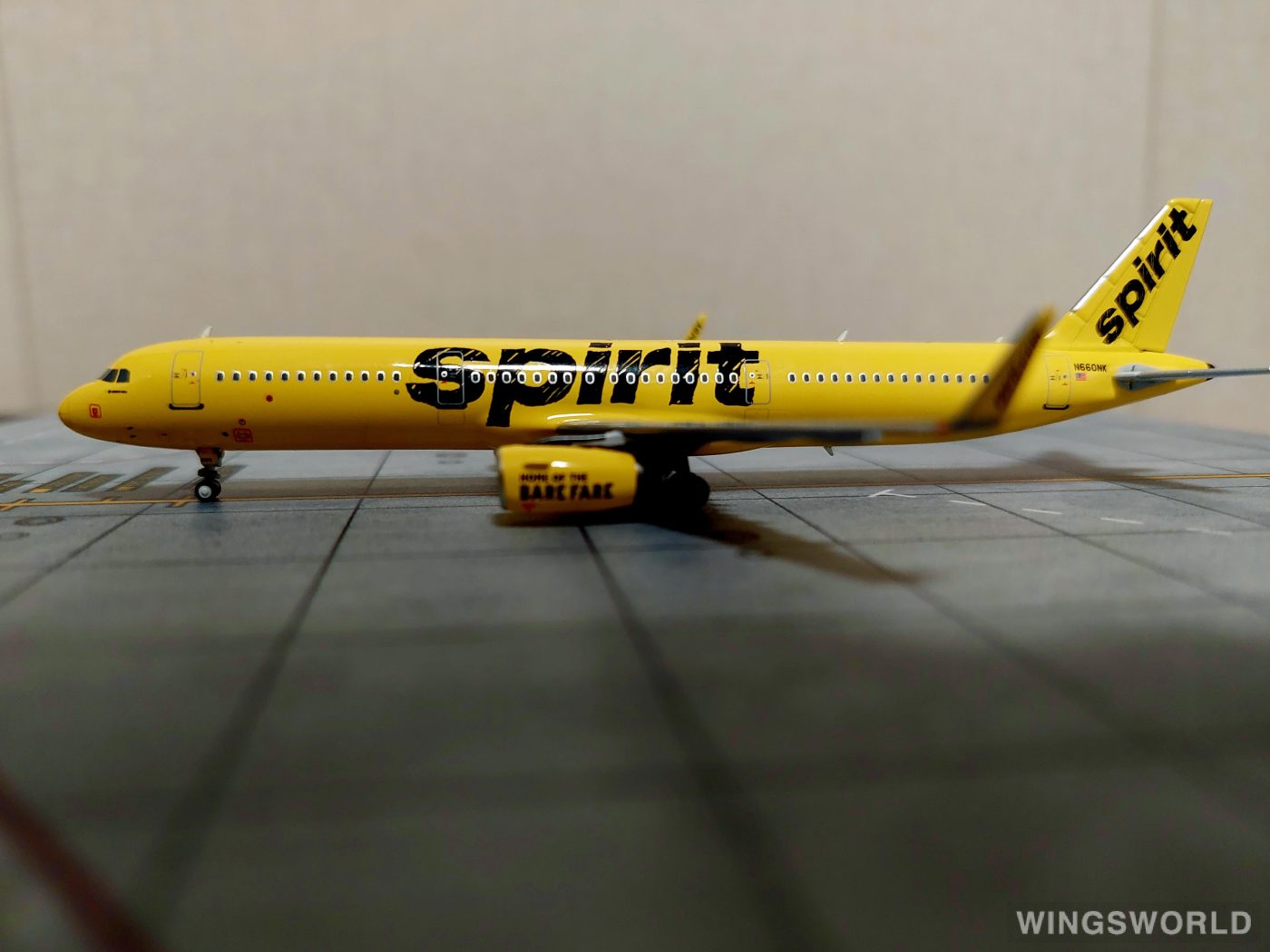 NGmodels 1:400 NG13100 Spirit Airlines 精神航空 Airbus A321 N660NK