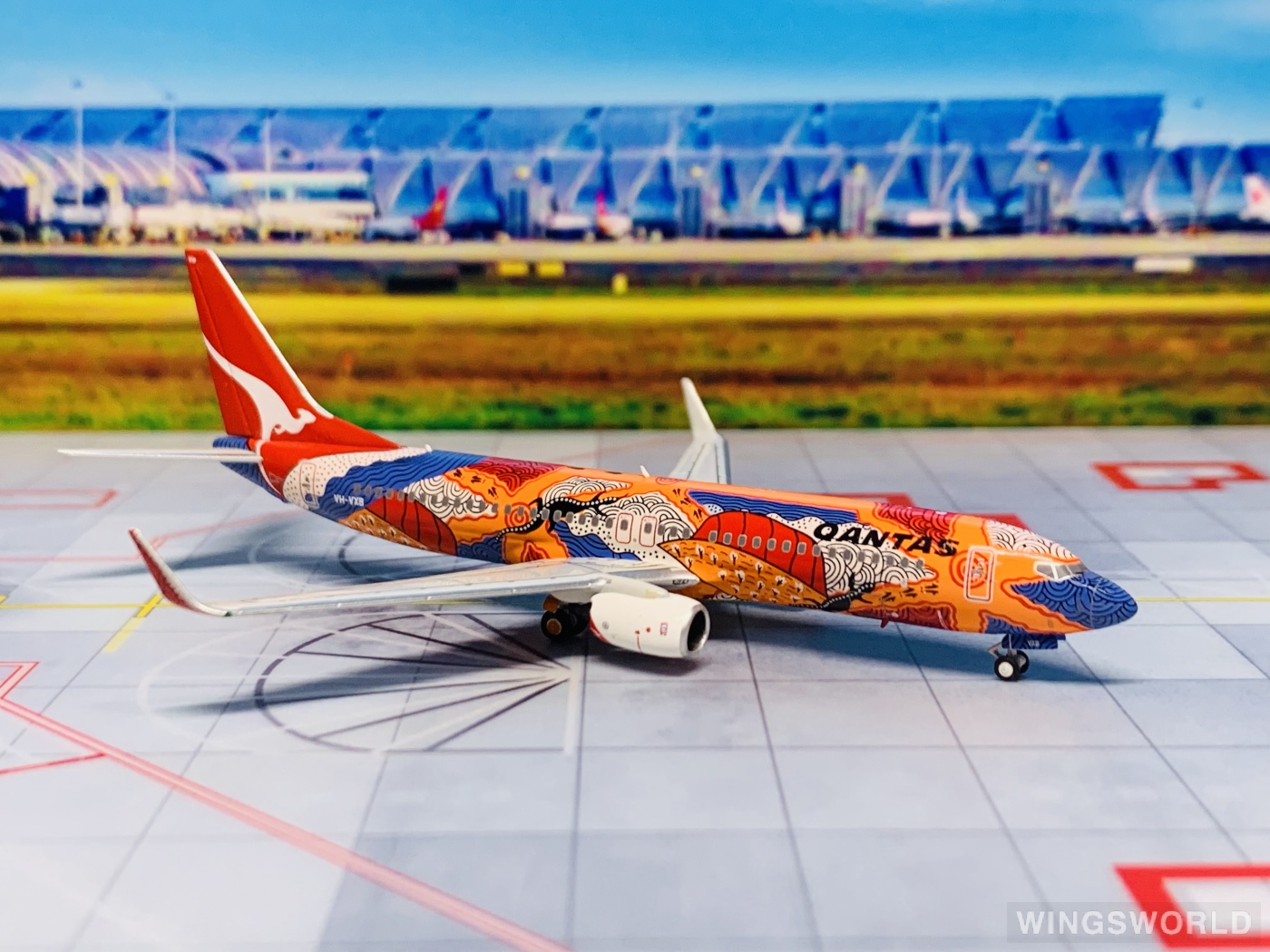 NGmodels 1:400 NGB7380001A Qantas 澳洲航空 Boeing 737-800 VH-VXB