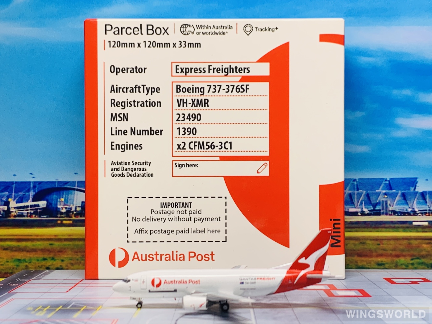 Pandamodel 1:400 PMVHXMR Qantas 澳洲航空 Boeing 737-300 VH-XMR
