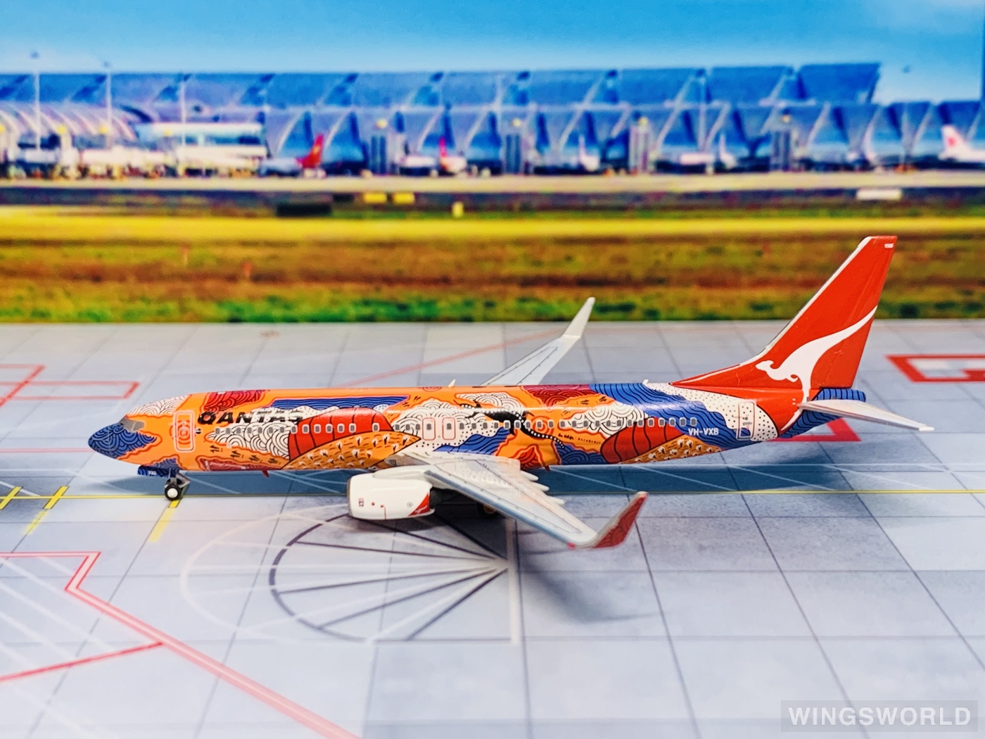 NGmodels 1:400 NGB7380001A Qantas 澳洲航空 Boeing 737-800 VH-VXB