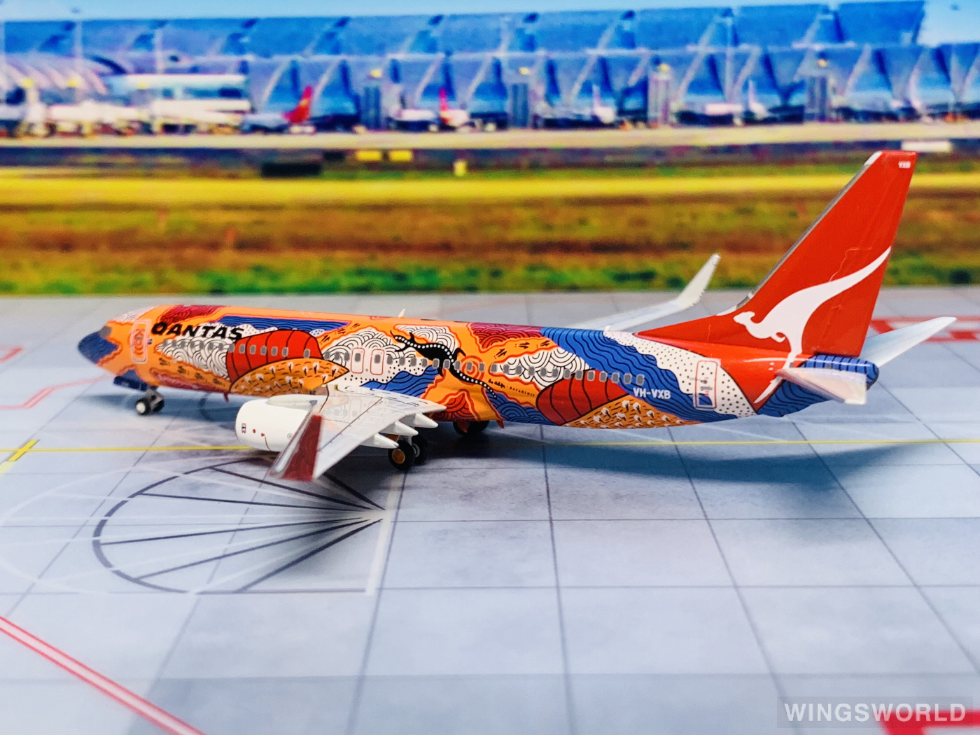 NGmodels 1:400 NGB7380001A Qantas 澳洲航空 Boeing 737-800 VH-VXB