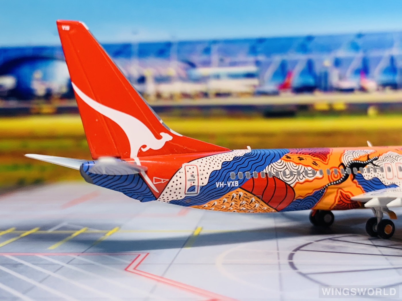 NGmodels 1:400 NGB7380001A Qantas 澳洲航空 Boeing 737-800 VH-VXB