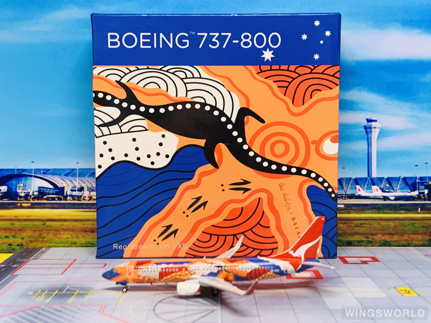 NGmodels 1:400 NGB7380001A Qantas 澳洲航空 Boeing 737-800 VH-VXB
