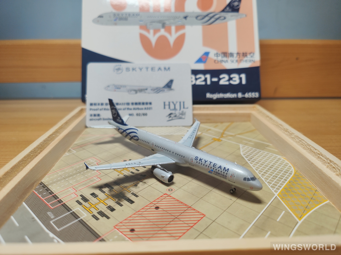 HYJLwings 1:400 HYJL81028 China Southern 中国南方航空 Airbus A321 B-6553