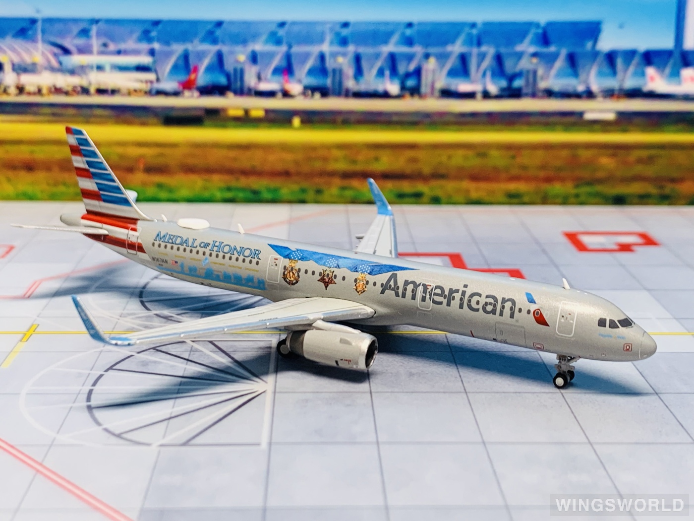 Geminijets 1:400 GJAAL2139 American Airlines 美国航空 Airbus A321 N167AN