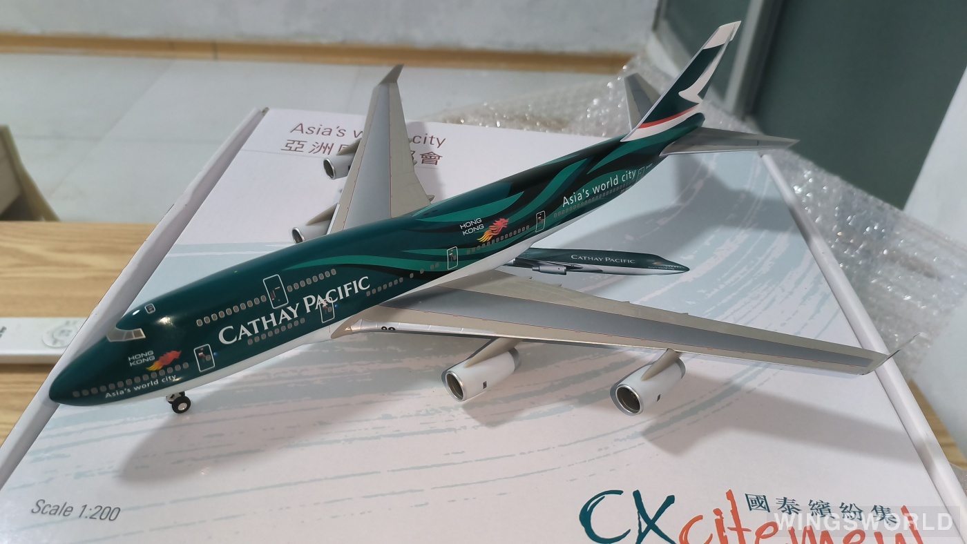 Hogan 1:200 MKACAWCP Cathay Pacific 国泰航空 Boeing 747-400 B-HOY