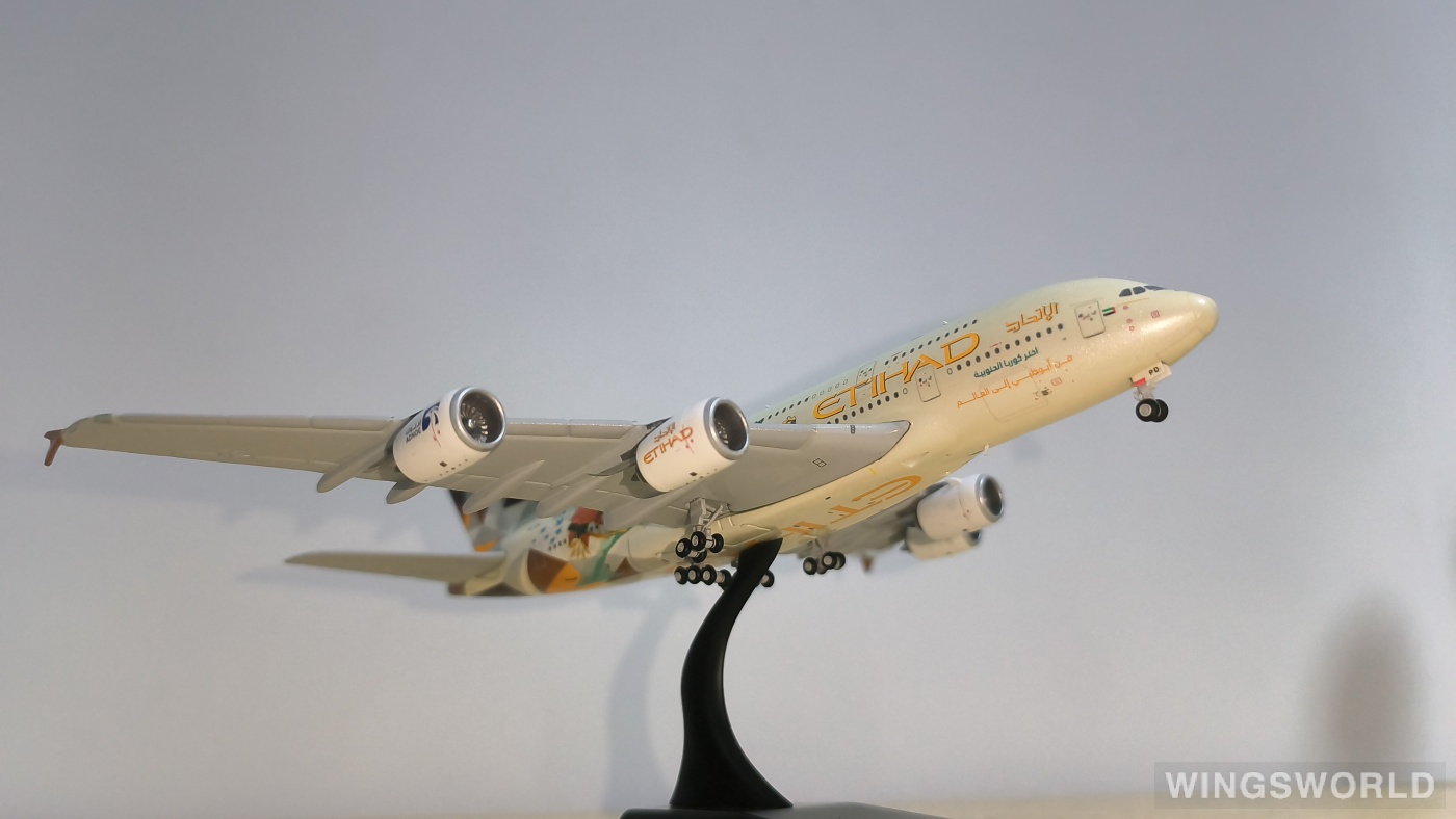 JC Wings 1:400 XX4278 Etihad Airways 阿提哈德航空 Airbus A380-800 A6-APD