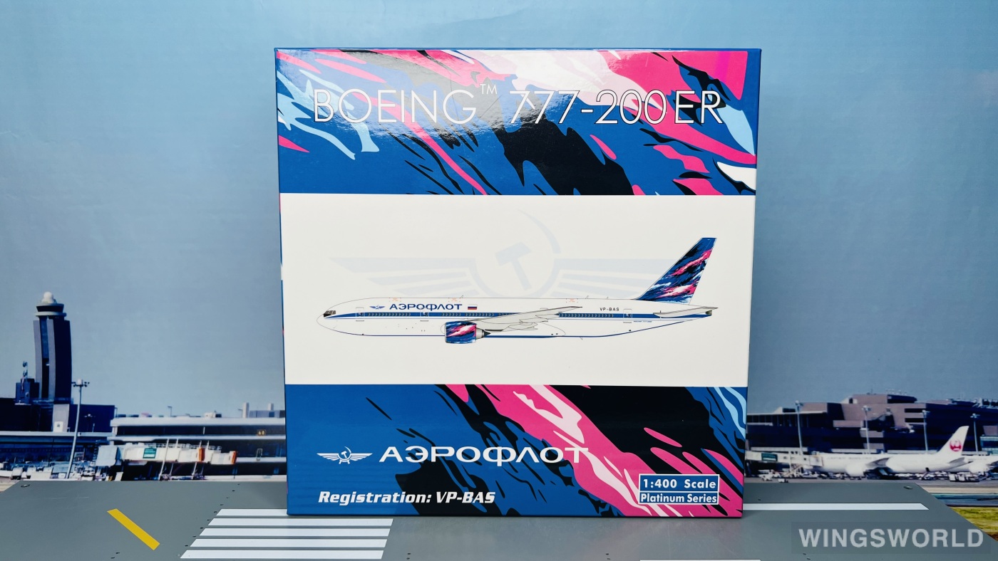 Phoenix 1:400 PH11160 Aeroflot 俄罗斯航空 Boeing 777-200 VP-BAS