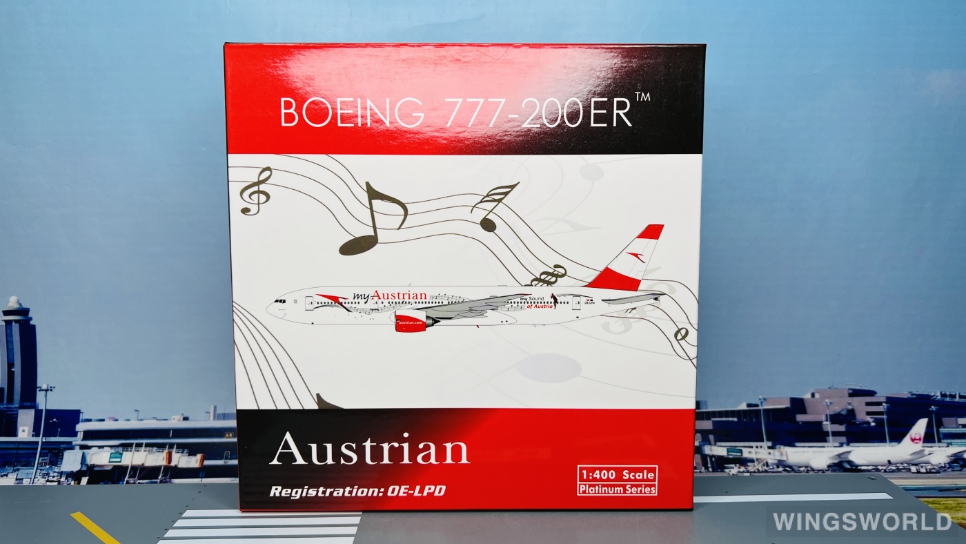 Phoenix 1:400 PH11527 Austrian Airlines 奥地利航空 Boeing 777-200 OE-LPD