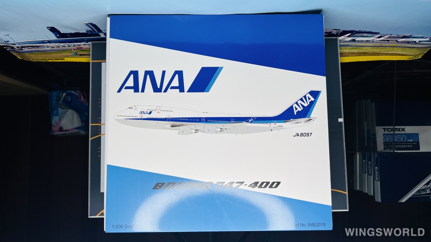Aviation200 1:200 Boeing 747-400 ANA 全日空WB2015 JA8097 的