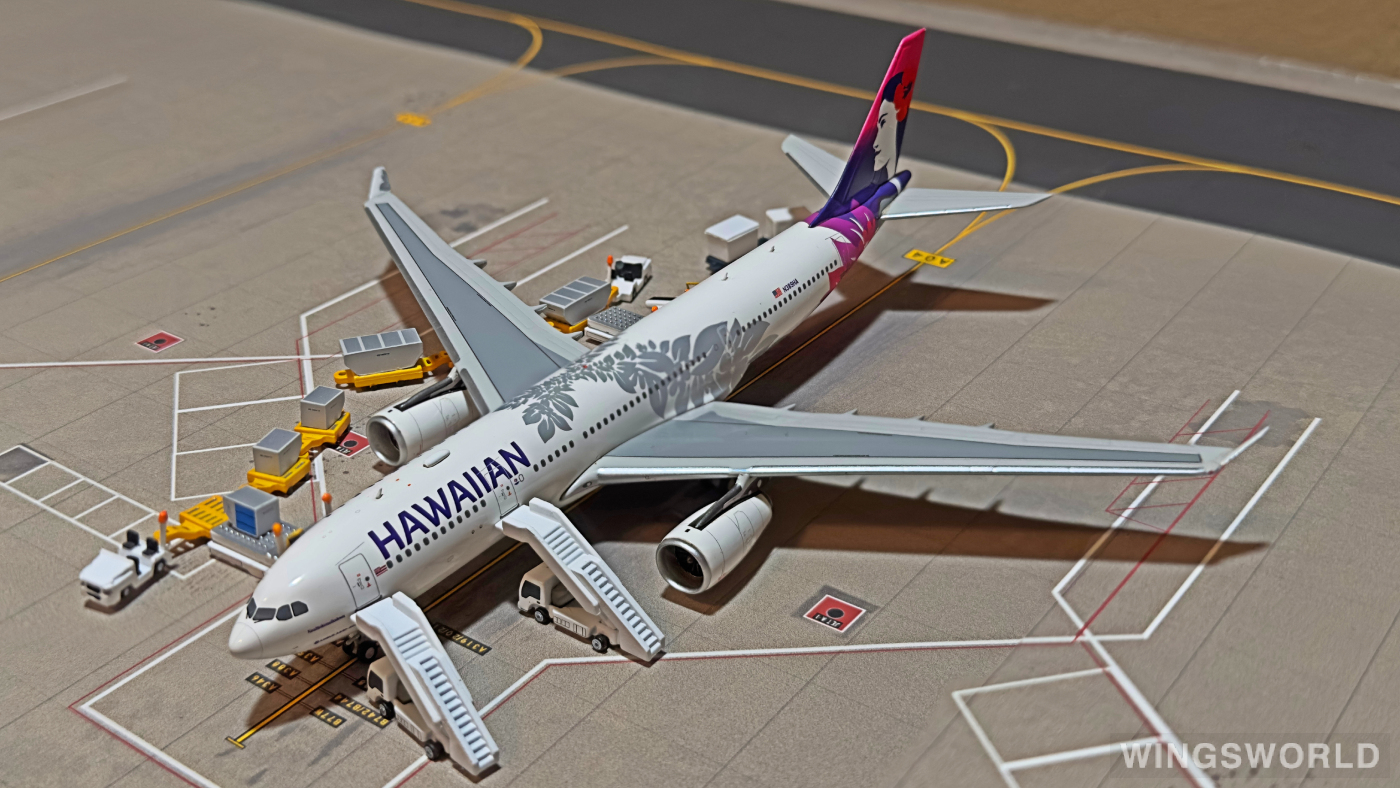 NGmodels 1:400 Airbus A330-200 Hawaiian Airlines 夏威夷航空NG61021