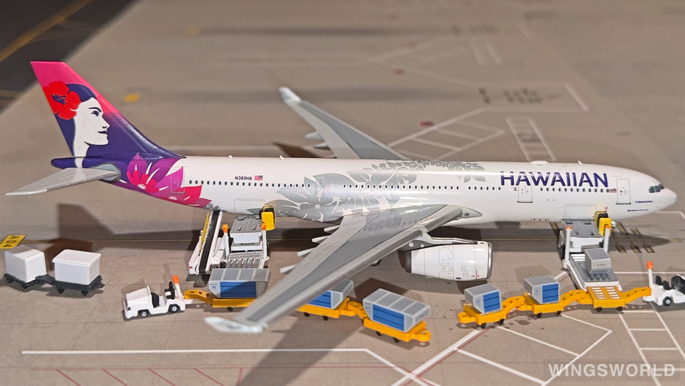 NGmodels 1:400 NG61021 Hawaiian Airlines 夏威夷航空 Airbus A330-200 N389HA