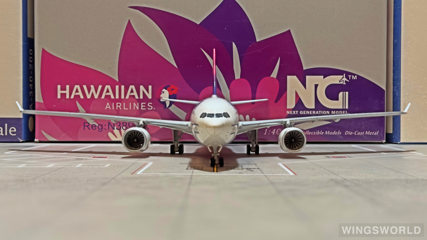 NGmodels 1:400 NG61021 Hawaiian Airlines 夏威夷航空 Airbus A330-200 N389HA