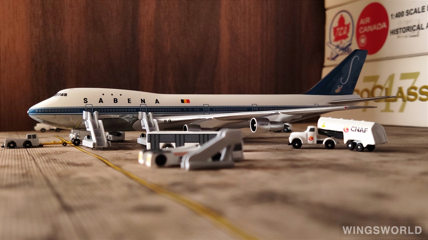 AeroClassics 1:400 ACOOSGA Sabena 比利时航空 Boeing 747-100 OO-SGA