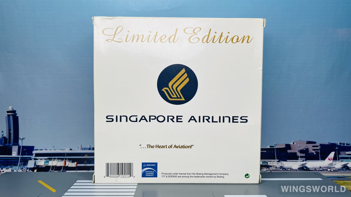 Phoenix 1:400 PH10214 Singapore Airlines 新加坡航空 Boeing 777-200 9V-SQH