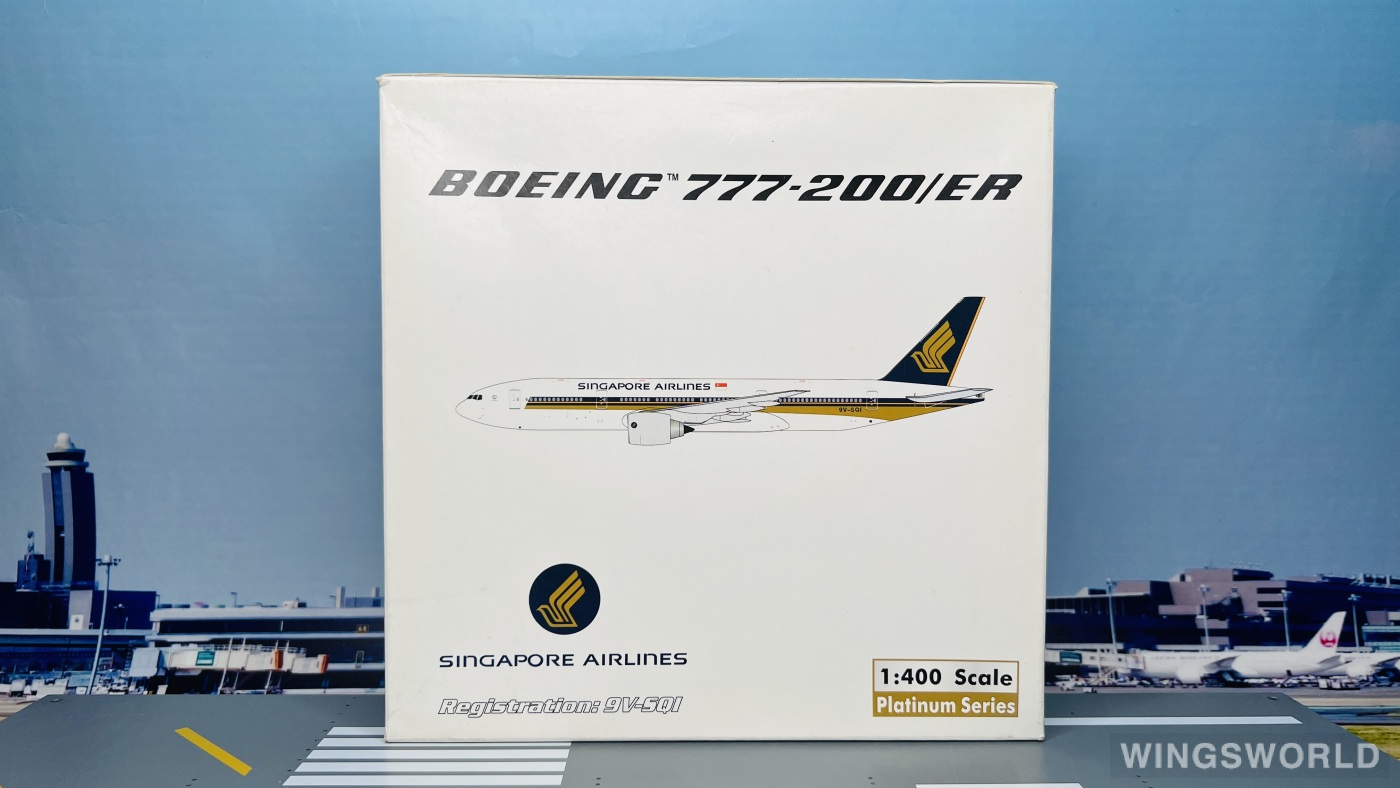 Phoenix 1:400 PH10198 Singapore Airlines 新加坡航空 Boeing 777-200 9V-SQI
