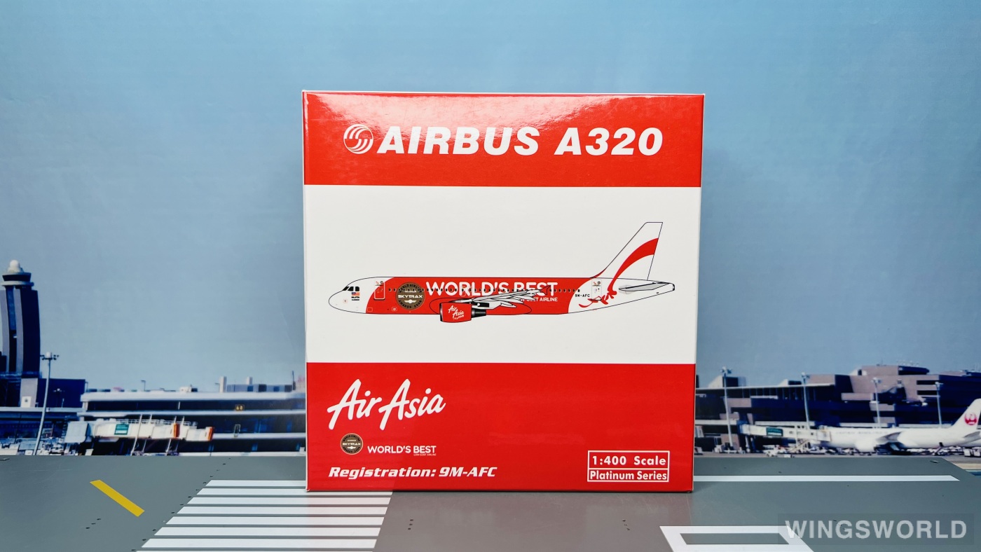 Phoenix 1:400 PH10336 AirAsia 亚洲航空 Airbus A320 9M-AFC