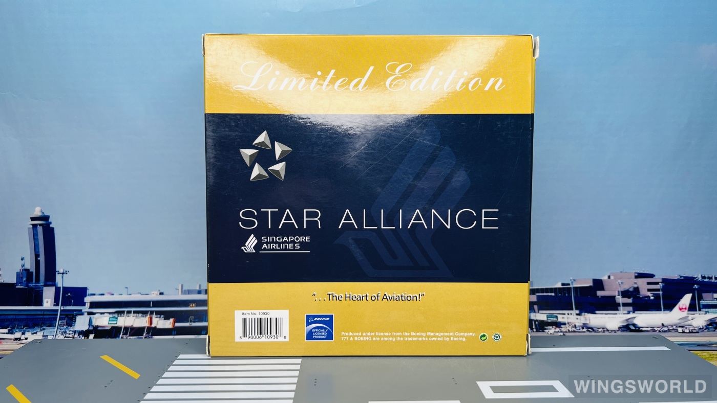 Phoenix 1:400 PH10930 Singapore Airlines 新加坡航空 Boeing 777-300 9V-SYL
