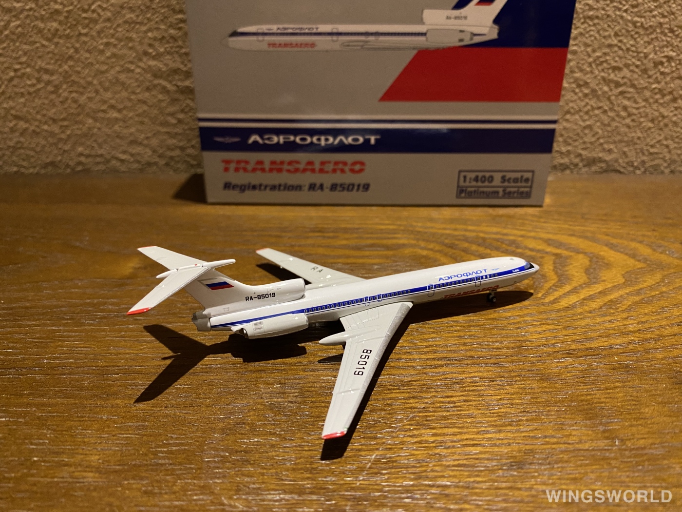 Phoenix 1:400 PH11877 Aeroflot 俄罗斯航空 Tupolev Tu-154 RA-85019