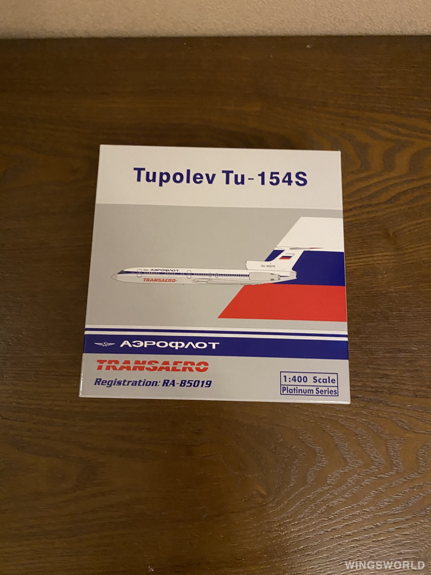 Phoenix 1:400 PH11877 Aeroflot 俄罗斯航空 Tupolev Tu-154 RA-85019