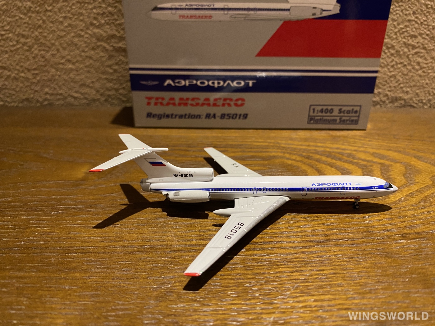 Phoenix 1:400 PH11877 Aeroflot 俄罗斯航空 Tupolev Tu-154 RA-85019