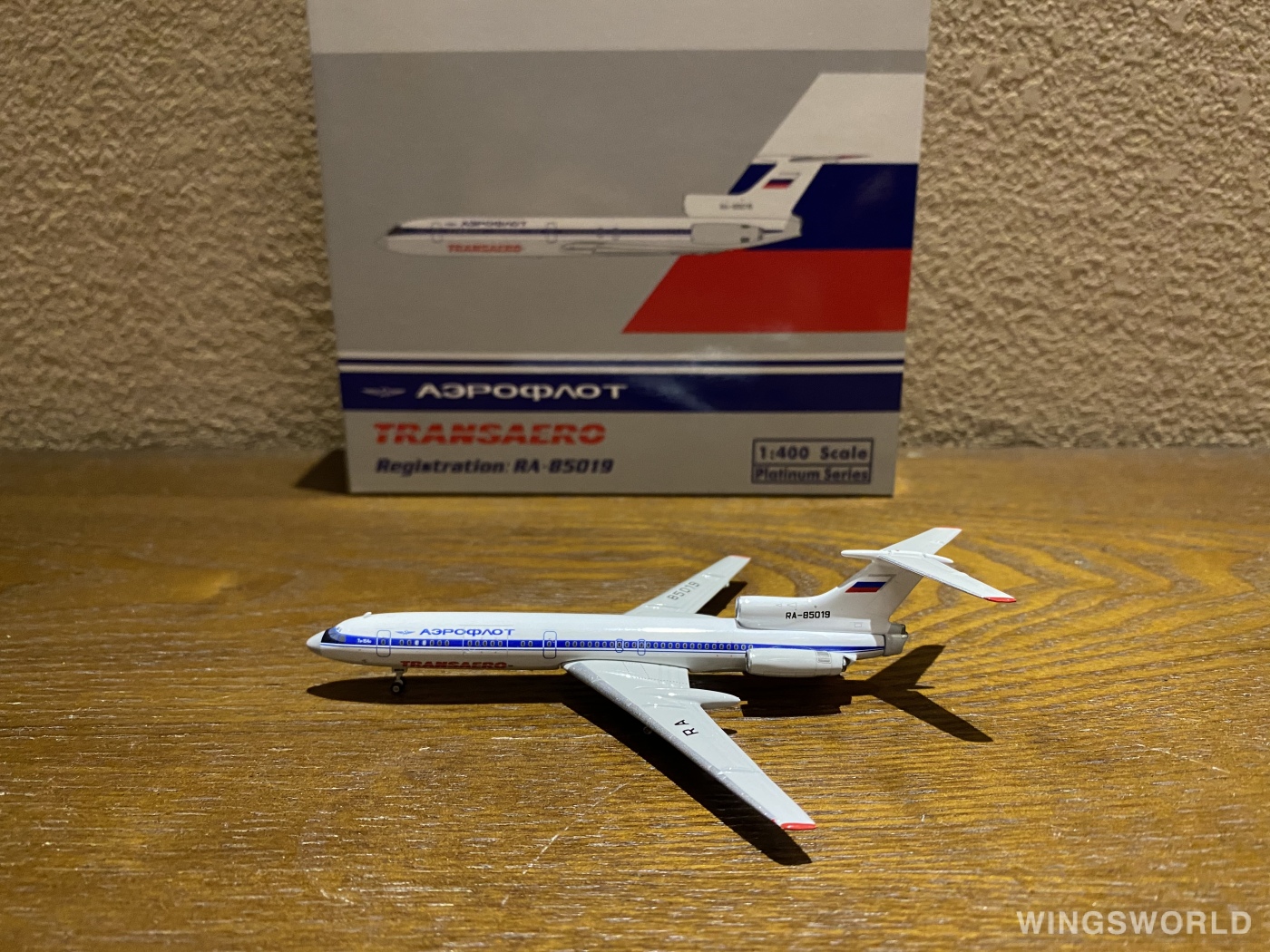 Phoenix 1:400 PH11877 Aeroflot 俄罗斯航空 Tupolev Tu-154 RA-85019