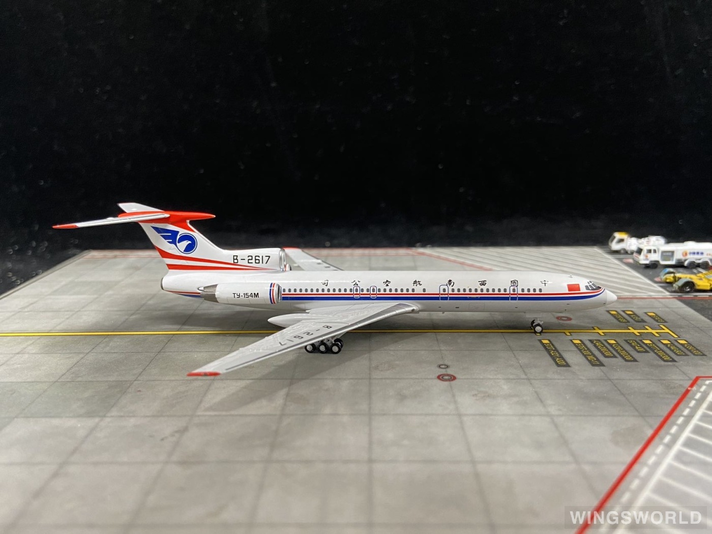 NGmodels 1:400 NG54019 China Southwest Airlines 中国西南航空 Tupolev Tu-154 B-2617