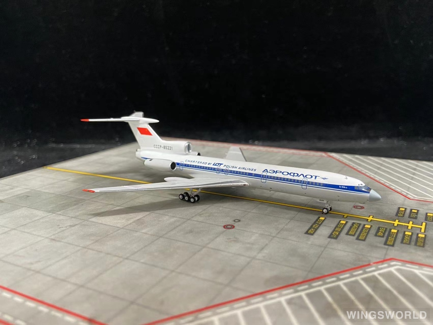 NGmodels 1:400 NG54017 Aeroflot 俄罗斯航空 Tupolev Tu-154 CCCP-85331