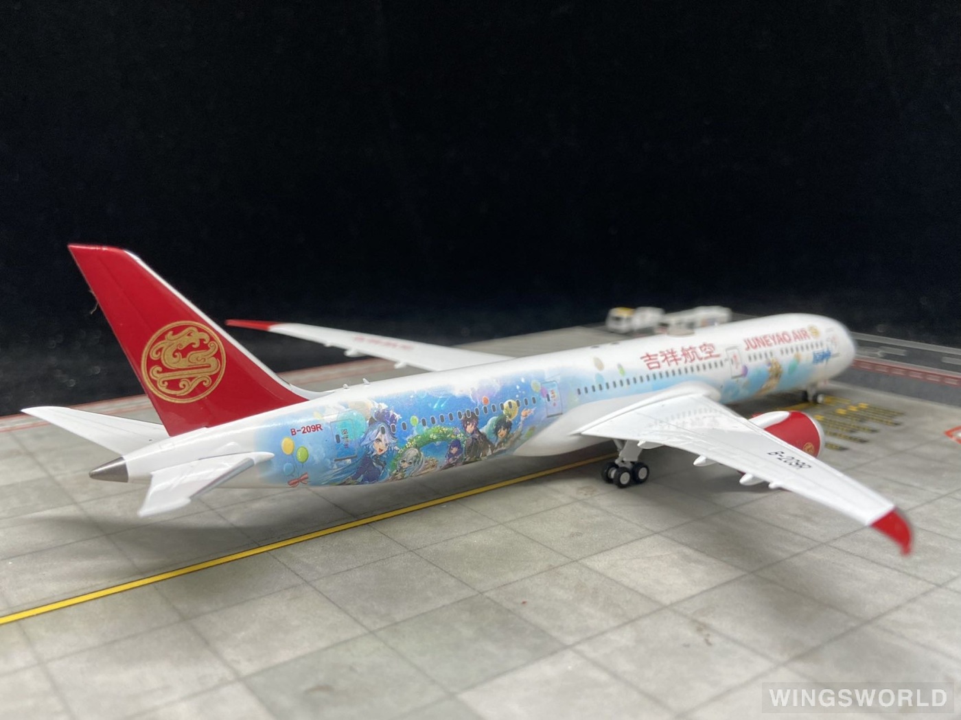 NGmodels 1:400 NG55122 Juneyao Airlines 吉祥航空 Boeing 787-9 B-209R