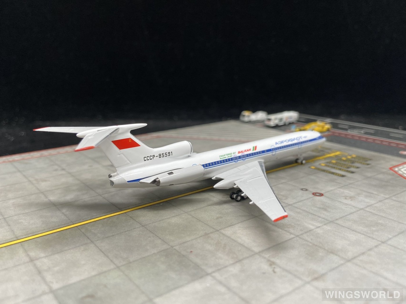 NGmodels 1:400 NG54018 Aeroflot 俄罗斯航空 Tupolev Tu-154 CCCP-85591