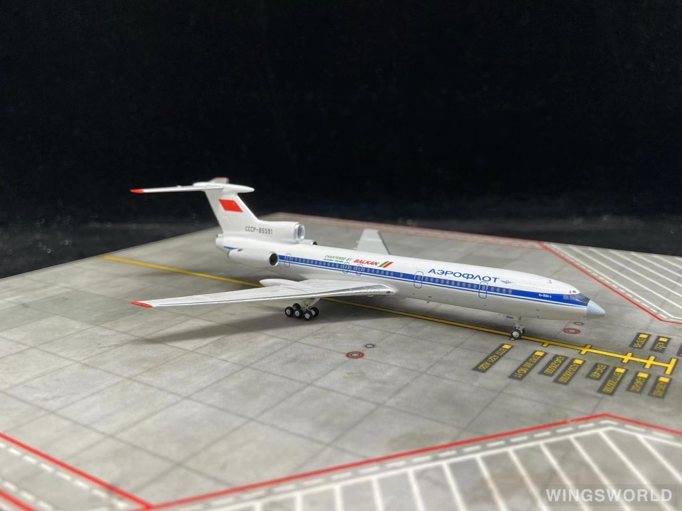 NGmodels 1:400 NG54018 Aeroflot 俄罗斯航空 Tupolev Tu-154 CCCP-85591