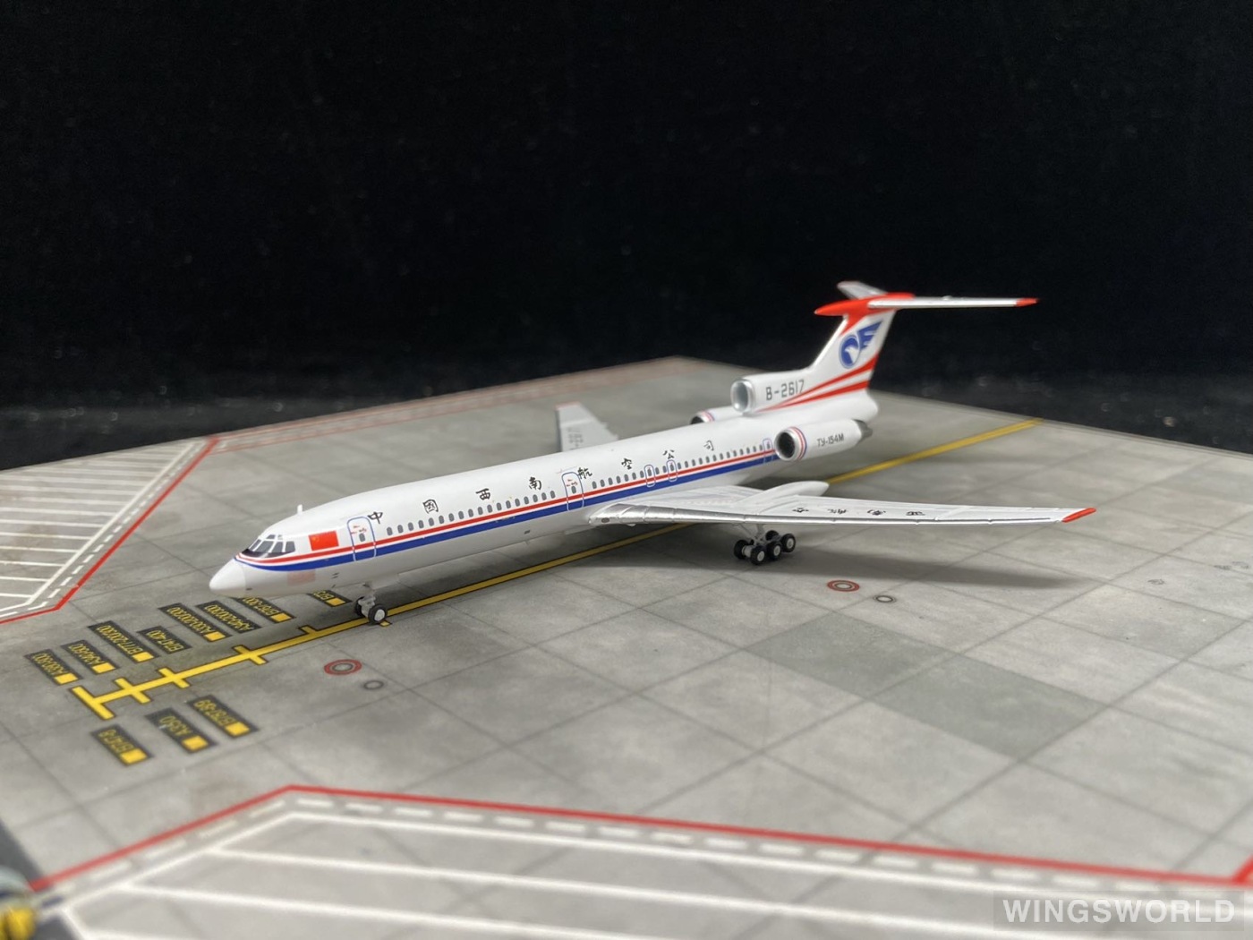 NGmodels 1:400 NG54019 China Southwest Airlines 中国西南航空 Tupolev Tu-154 B-2617