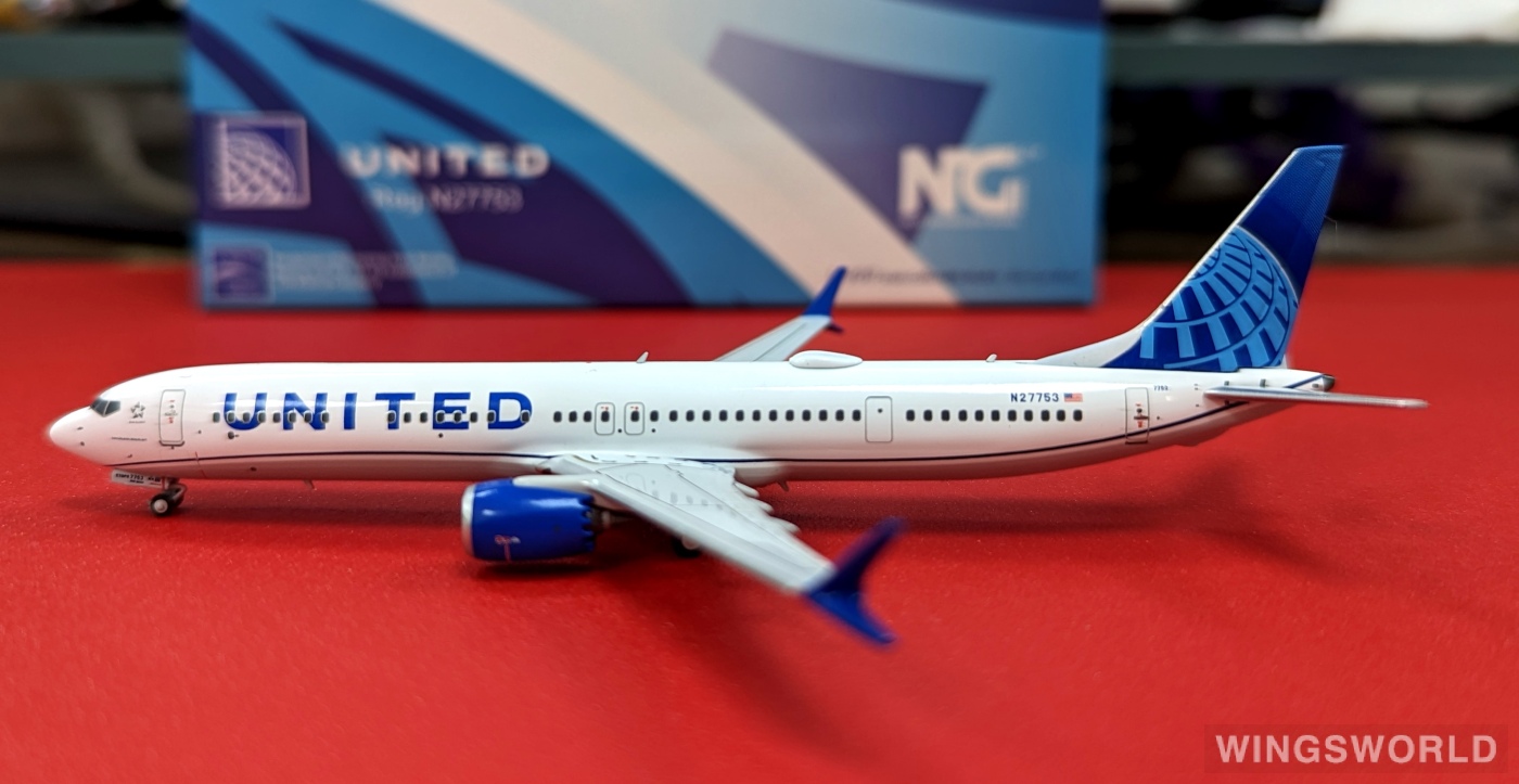 NGmodels 1:400 NG90001 United Airlines 美国联合航空 Boeing 737 MAX 10 N27753
