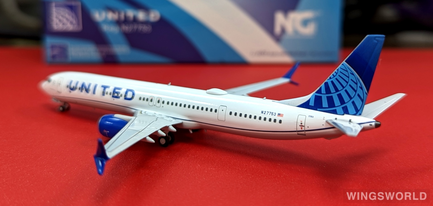 NGmodels 1:400 NG90001 United Airlines 美国联合航空 Boeing 737 MAX 10 N27753